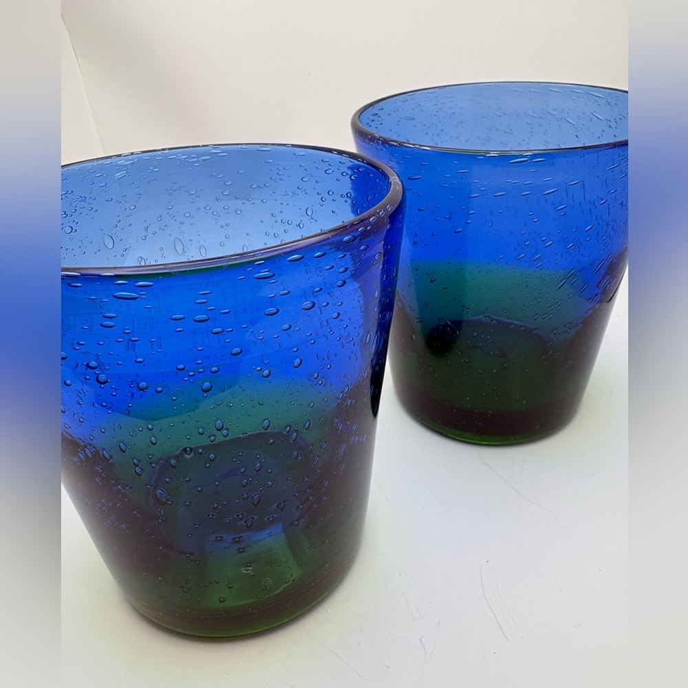 Vintage Handblown Tumbler Glasses (2)